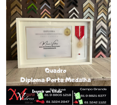 QUADRO PERSONALIZADO DIPLOMA E PORTA MEDALHAS